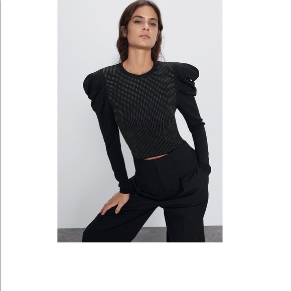 Zara Sparkly Voluminous Sweater🍒 - Picture 4 of 7